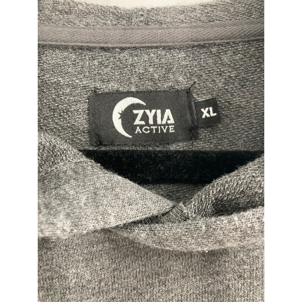 Zyia active Gray Pocket Long Soft Viscose Hoodie Lounge Women’s XL Comfy - Picture 3 of 13